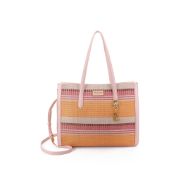 Picture of JUICY COUTURE WOMEN'S LILY STRAW LARGE SHOPPER BAG CHERRY BLOSSOM 1