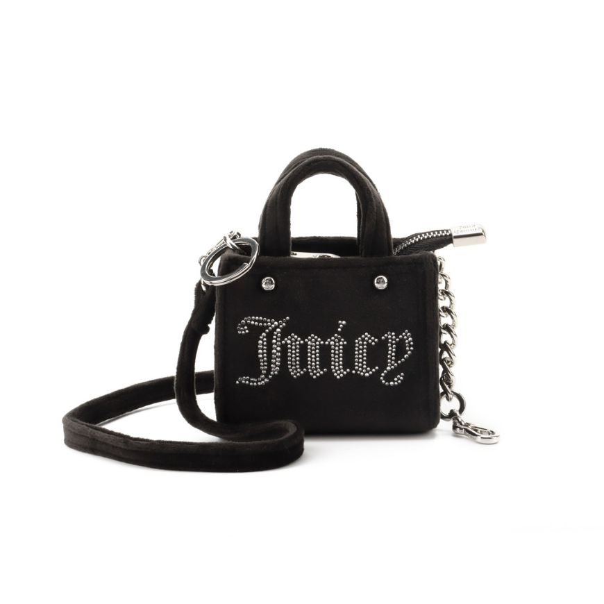 Picture of JUICY COUTURE WOMEN'S IRIS CHARM MICRO SHOPPER BAG BLACK
