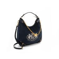 Picture of JUICY COUTURE WOMEN'S TWIG NARRATIVE LARGE HOBO BAG BLUE DEPTHS 2