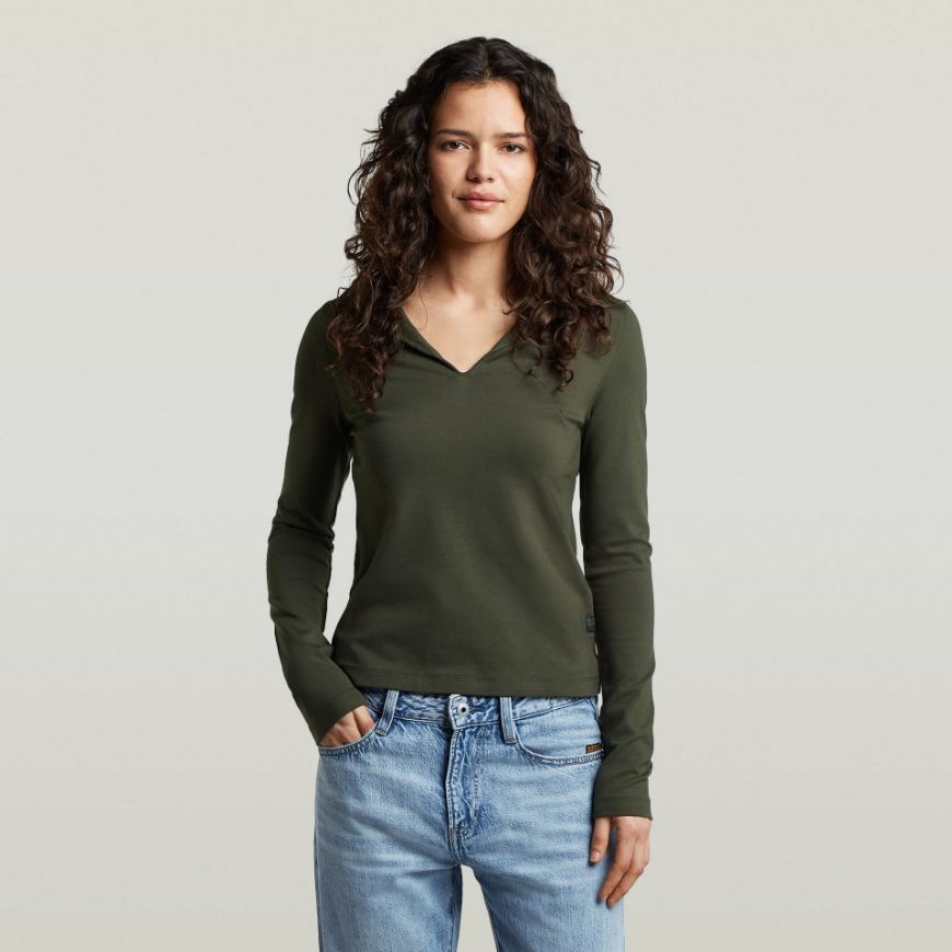 Снимка на G-STAR ДАМСКИ ТОП SOFT SCULPT SLIM T В ASFALT