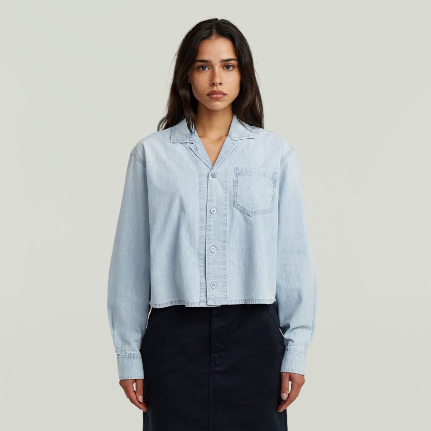 Снимка на G-STAR ДАМСКА РИЗА RESORT BOXY RELAXED SHIRT В VINTAGE SMITHSONITE