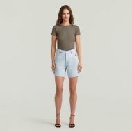 Снимка на G-STAR ДАМСКИ БЕРМУДИ JETT HIGH SHORTS CLEAN EDGE В BEACHED FADED BLUE GALENA 4