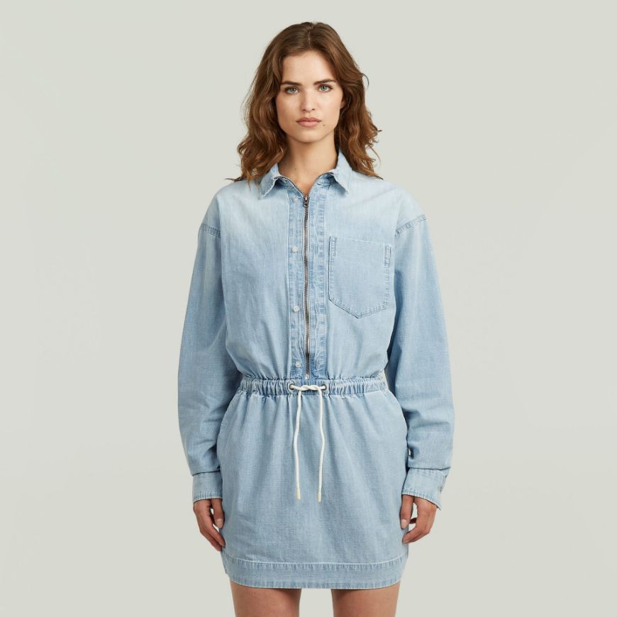 Снимка на G-STAR ДАМСКА РОКЛЯ FLUID UTILITY DRESS В VINTAGE SMITHSONITE