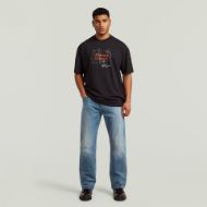 Picture of G-STAR MEN'S COORD GR RELAXED T-SHIRT IN DK BLACK 4