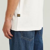 Picture of G-STAR MEN'S SLUB RELAXED T-SHIRT IN MILK 3