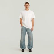 Picture of G-STAR MEN'S DISTRESSED ZIP POCKET T-SHIRT IN MILK 4