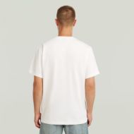 Picture of G-STAR MEN'S DISTRESSED ZIP POCKET T-SHIRT IN MILK 2