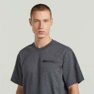 Picture of G-STAR MEN'S DISTRESSED ZIP POCKET T-SHIRT IN PETROL 3