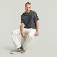 Picture of G-STAR MEN'S DISTRESSED ZIP POCKET T-SHIRT IN PETROL 5