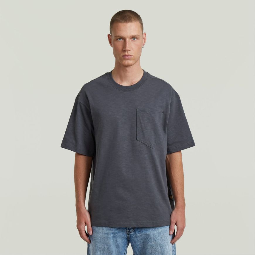 Picture of G-STAR MEN'S POCKET LOOSE T-SHIRT IN PETROL
