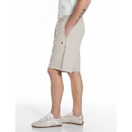 Picture of REPLAY MEN'S FLEECE SHORTS WITH R EMBROIDERY IN BONE 2