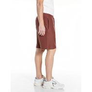 Picture of REPLAY MEN'S REGULAR FIT DIAGONAL HEAVY JERSEY SHORTS IN CHOCOLATE 2