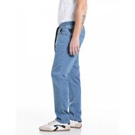 Picture of REPLAY MEN'S LANNY SLIM FIT JEANS 8 OZ SUPER SOFT DEEP INDIGO STRETCH IN MEDIUM BLUE 2