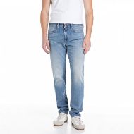 Picture of REPLAY MEN'S NEAAL SLIM FIT JEANS 12 OZ RECYCLED INDIGO COTTON IN LIGHT BLUE 1