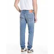 Picture of REPLAY MEN'S NEAAL SLIM FIT JEANS 12 OZ RECYCLED INDIGO COTTON IN LIGHT BLUE 3