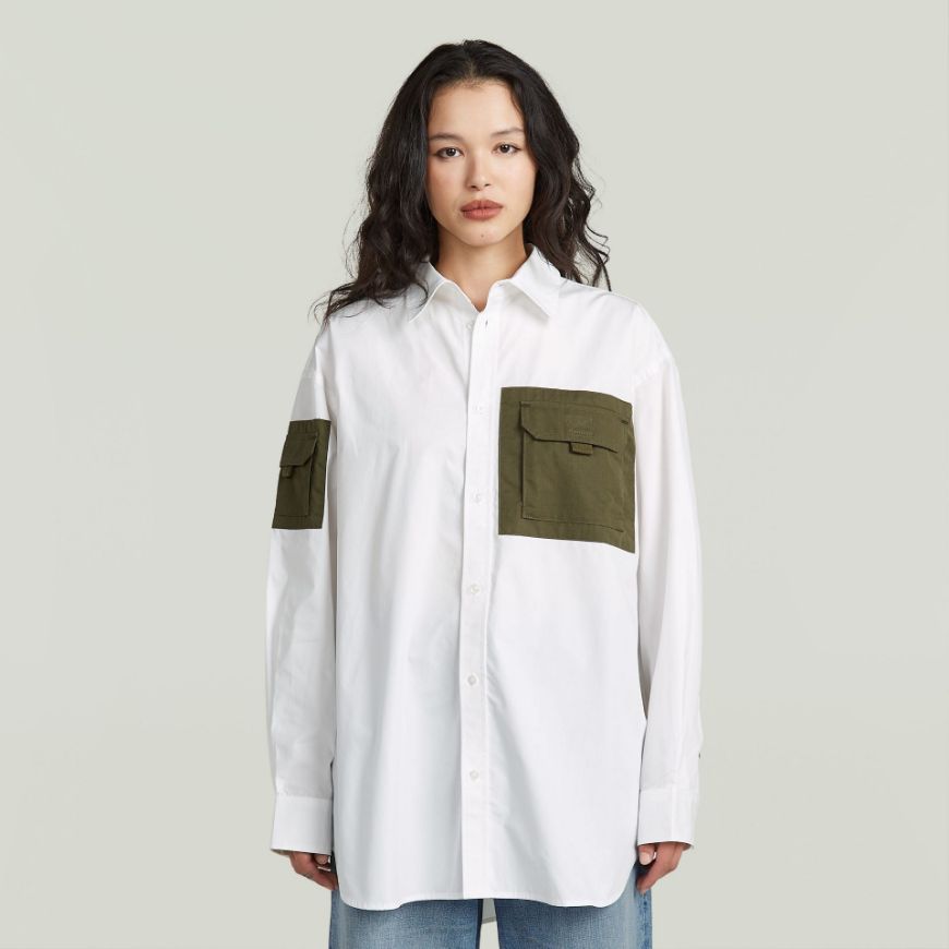 Снимка на G-STAR ДАМСКА РИЗА MULTIPOCKET SHIRT В WHITE
