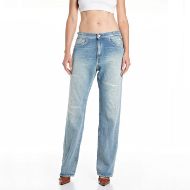 Picture of REPLAY WOMEN'S HALIA RELAXED FIT JEANS 12.5 OZ COTTON LYOCELL INDIGO IN LIGHT BLUE 1