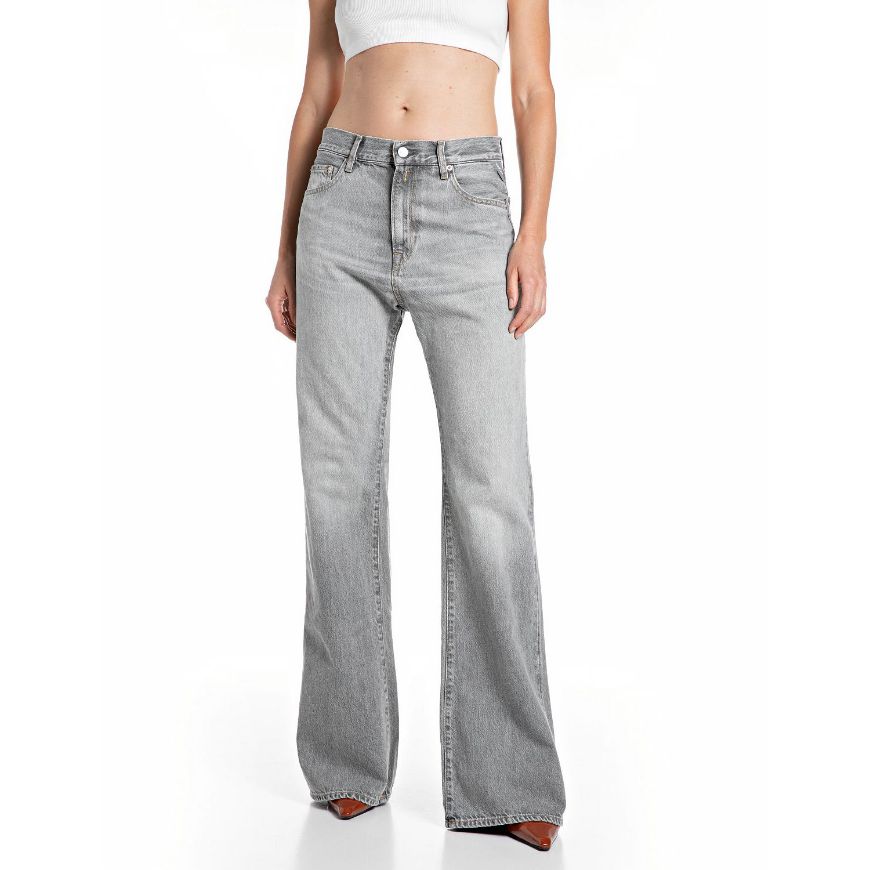 Снимка на REPLAY ДАМСКИ ДЕНИМ BECKA BOOTCUT FIT 12.OZ RECYCLED BLACK COTTON В СВЕТЛОСИВ