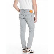 Picture of REPLAY MEN'S WILLBI REGULAR FIT JEANS 11 OZ COTTON GREY IN LIGHT GREY 3