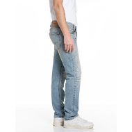 Picture of REPLAY MEN'S GROVER STRAIGHT FIT JEANS 11 OZ COMFORT BLUE IN LIGHT BLUE 2