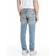 Picture of REPLAY MEN'S GROVER STRAIGHT FIT JEANS 11 OZ COMFORT BLUE IN LIGHT BLUE 3
