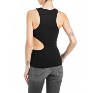 Снимка на REPLAY ДАМСКИ ТОП SLIM-FIT STRETCH VISCOSE RIB TOP В ЧЕРНО 2