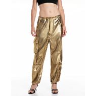 Снимка на REPLAY ДАМСКИ ПАНТАЛОНИ CREPE FOIL COATED CARGO TROUSERS В ЗЛАТИСТО 1