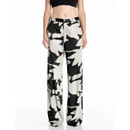 Снимка на REPLAY ДАМСКИ ПАНТАЛОНИ WIDE-LEG TWILL TROUSERS WITH FLOWER PRINT В МАСЛЕНО/ЧЕРНО 1
