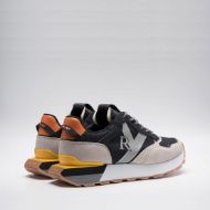 Picture of REPLAY MEN'S DEAN CIRCUS SNEAKERS IN BEIGE BLACK 3