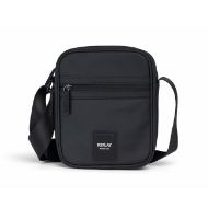 Picture of REPLAY MEN'S RUBBER PU SQUARE-SHAPED BAG IN BLACK 1