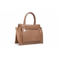 Picture of REPLAY WOMEN'S PLAIN PU BAG WITH SHOULDER STRAP AND POCKET IN WOODSMOKE 2