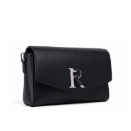 Picture of REPLAY WOMEN'S PLAIN PU CROSSBODY BAG WITH LOGO FASTENING IN BLACK 2