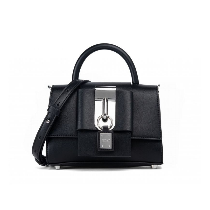 Picture of REPLAY WOMEN'S BAG WITH PADLOCK IN BLACK