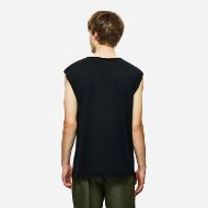 Picture of DIRTY LAUNDRY MEN'S SLUB TANK TOP WITH RAW EDGES IN BLACK 3
