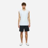 Picture of DIRTY LAUNDRY MEN'S SLUB TANK TOP WITH RAW EDGES IN WHITE 4