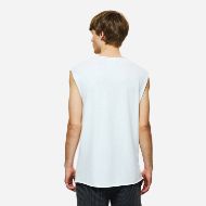 Picture of DIRTY LAUNDRY MEN'S SLUB TANK TOP WITH RAW EDGES IN WHITE 3