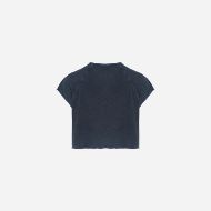 Picture of DIRTY LAUNDRY WOMEN'S CROPPED SLUB T-SHIRT IN VINTAGE BLUE 7