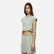 Picture of DIRTY LAUNDRY WOMEN'S CROPPED SLUB T-SHIRT IN VINTAGE GREIGE 2