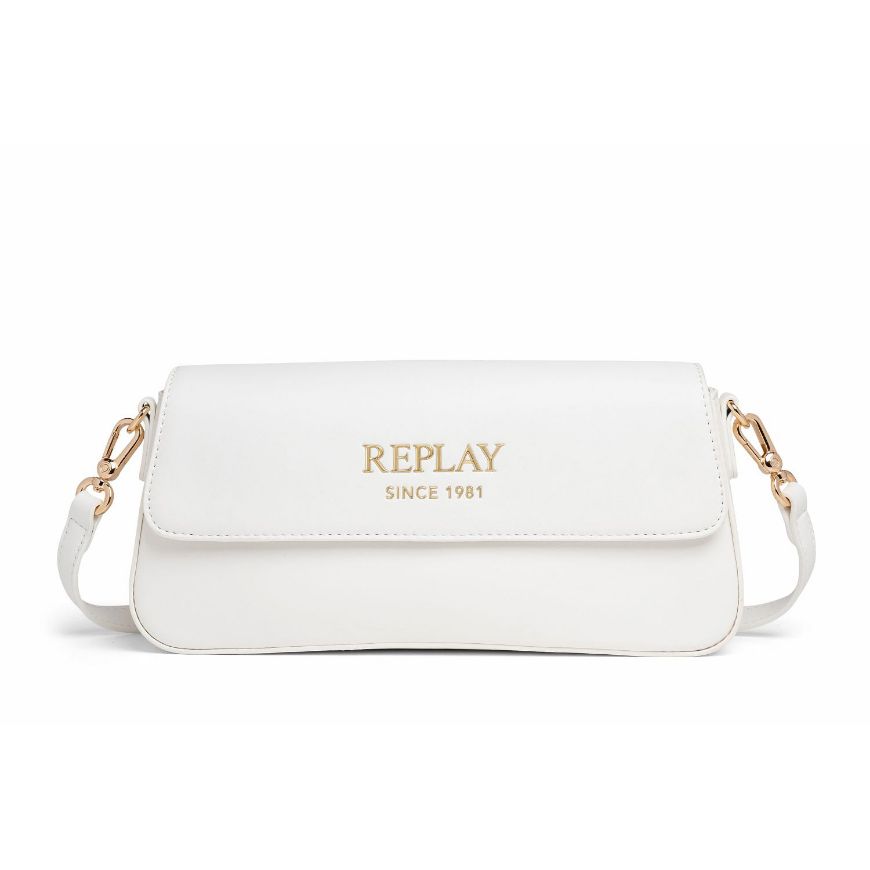 Снимка на REPLAY ДАМСКА ЧАНТА ЗА РАМО PLAIN PU CROSSBODY BAG В БЯЛО