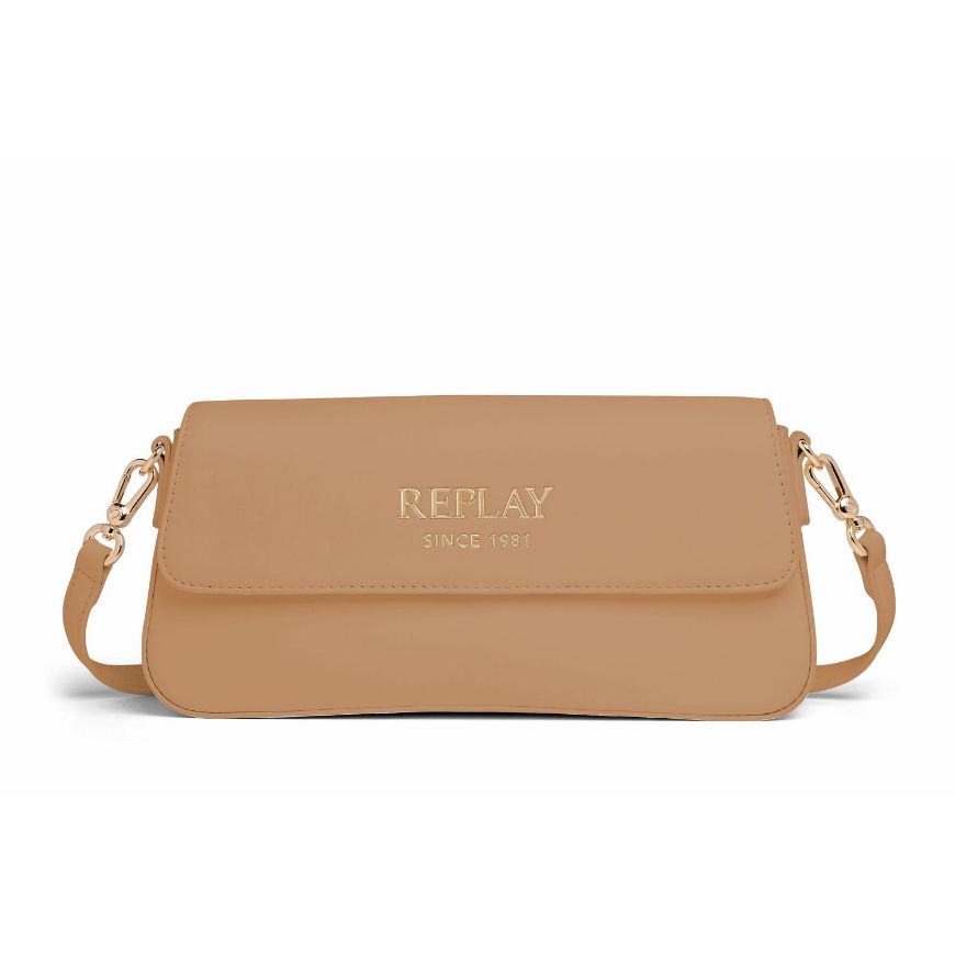 Снимка на REPLAY ДАМСКА ЧАНТА ЗА РАМО PLAIN PU CROSSBODY BAG В БЕЖОВО