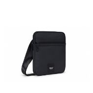 Picture of REPLAY MEN'S RUBBER PU CROSSBODY BAG IN BLACK 2