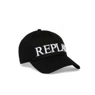 Picture of REPLAY UNISEX CAP WITH MAXI-LOGO IN BLACK 1