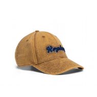 Picture of REPLAY UNISEX WASHED COTTON CAP WITH EMBROIDERY IN TANNIN 1