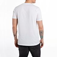 Picture of REPLAY MEN'S CUSTOM GARAGE BASIC JERSEY T-SHIRT IN WHITE 2