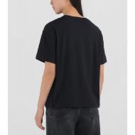 Снимка на REPLAY ДАМСКИ ТОП COTTON CREW-NECK T-SHIRT В ЧЕРНО 2