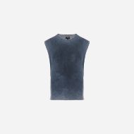 Picture of DIRTY LAUNDRY MEN'S SLUB TANK TOP WITH RAW EDGES IN SHADOW BLUE 7
