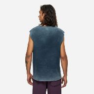 Picture of DIRTY LAUNDRY MEN'S SLUB TANK TOP WITH RAW EDGES IN SHADOW BLUE 3