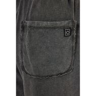 Picture of DIRTY LAUNDRY MEN'S RAW EDGES SWEATBERMUDA IN VINTAGE BLACK 6