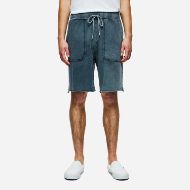 Picture of DIRTY LAUNDRY MEN'S RAW EDGES SWEATBERMUDA IN SHADOW BLUE 1