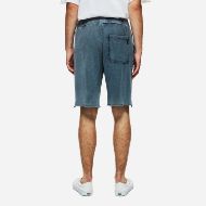 Picture of DIRTY LAUNDRY MEN'S RAW EDGES SWEATBERMUDA IN SHADOW BLUE 3